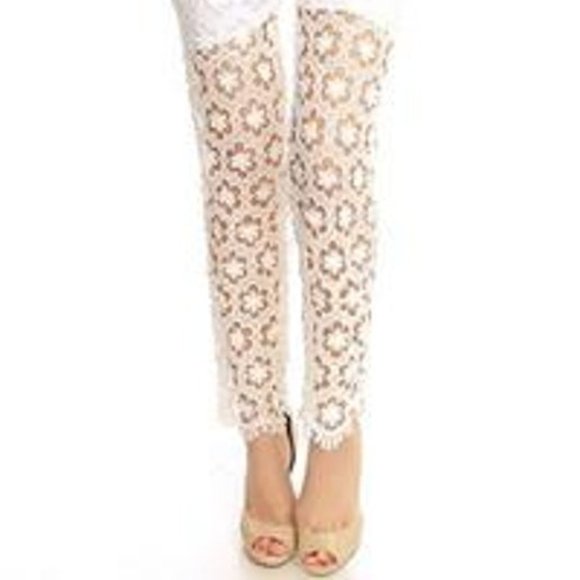 Crochet Lace Pant - Picture 2 of 4